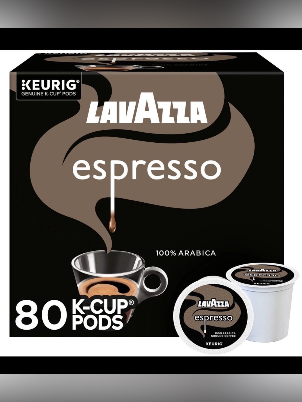 Lavazza Espresso Coffee Medium Roast K-Cup Pods, 80 ct.